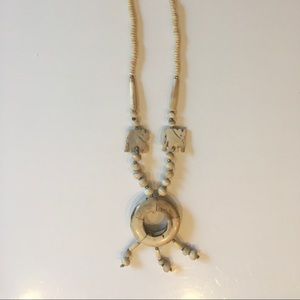 indigenous Australian hand carved bone necklace
